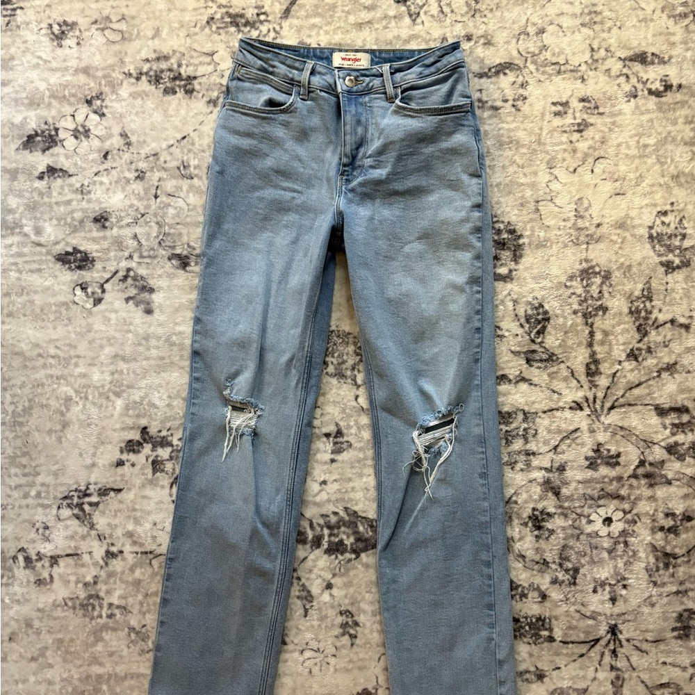 Wrangler Women's High Rise True Straight Fit Jean 27w 32L